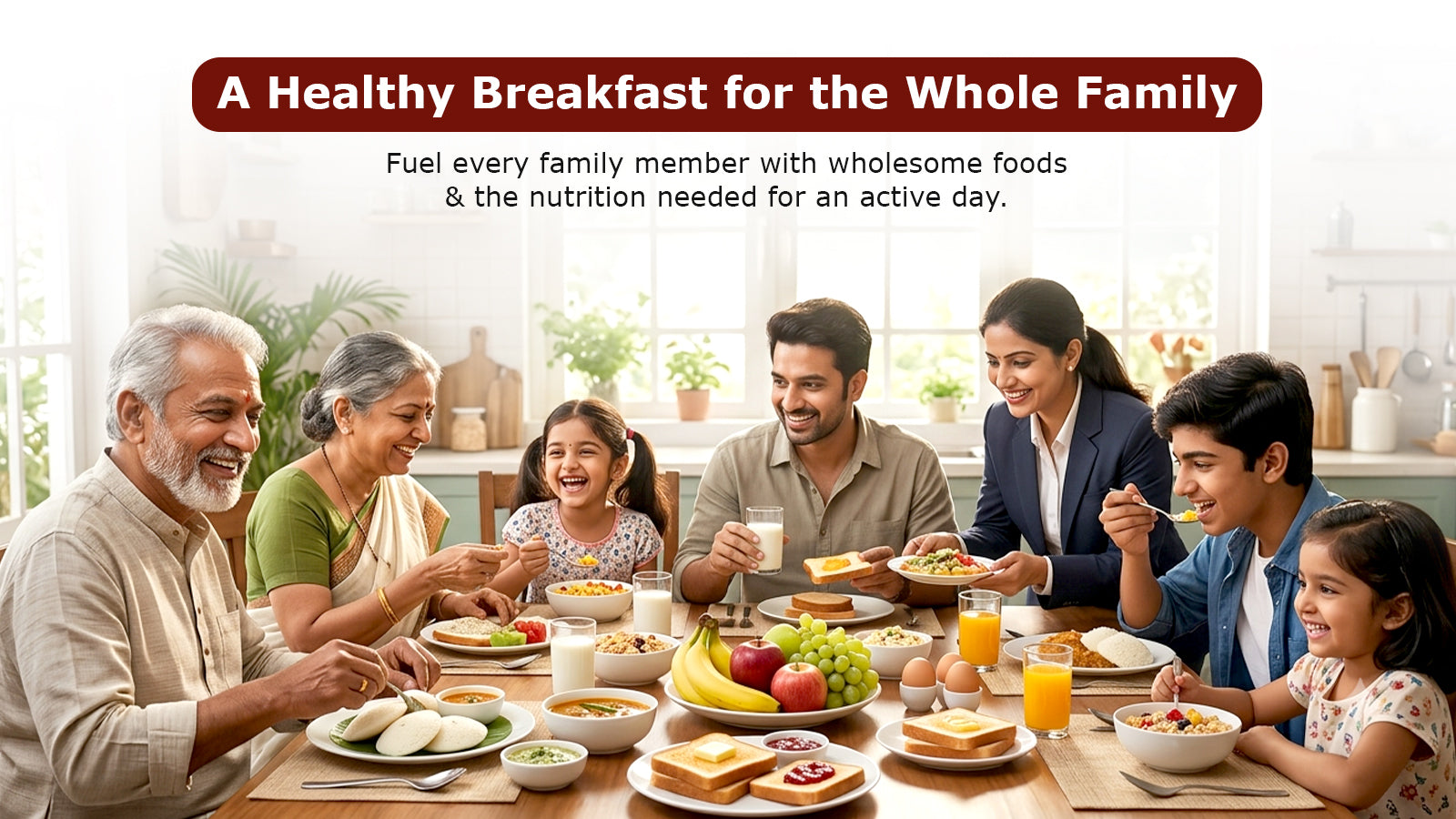Daily Nutrition for Every Family Member at the Time of Breakfast