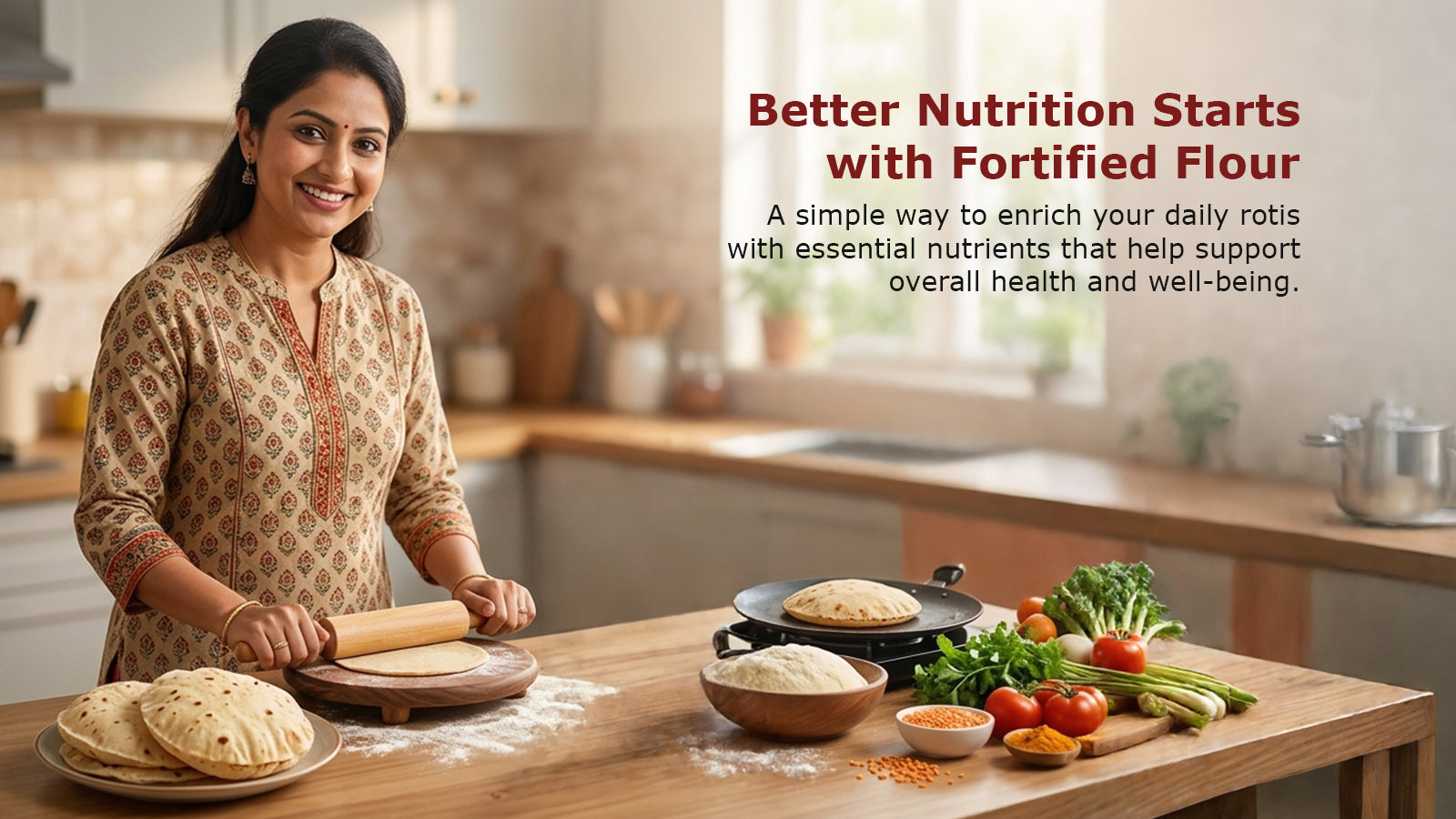 Better Nutrients Starts With Fortified Flour.