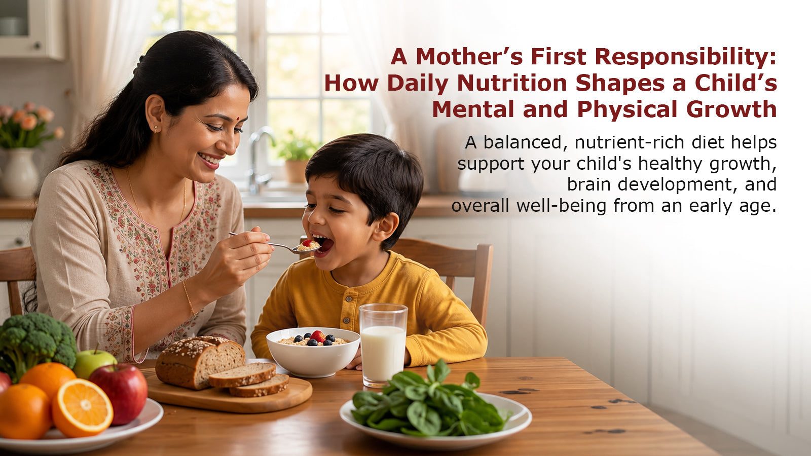 A Mother’s First Responsibility: How Daily Nutrition Shapes a Child’s Mental and Physical Growth?