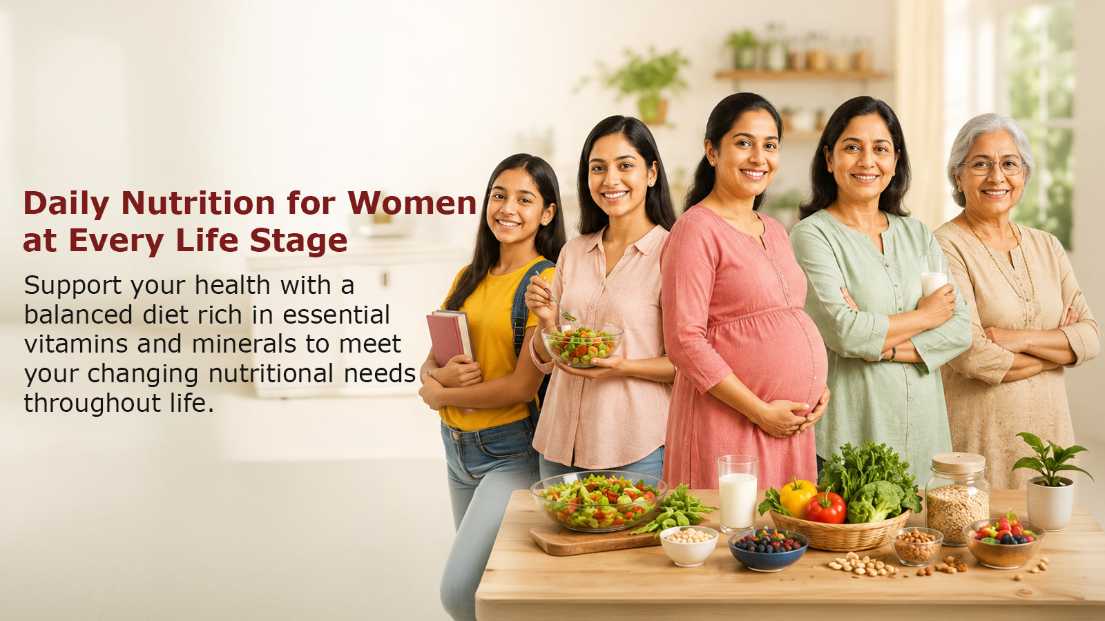 Daily Nutrition for Women at Every Life Stage